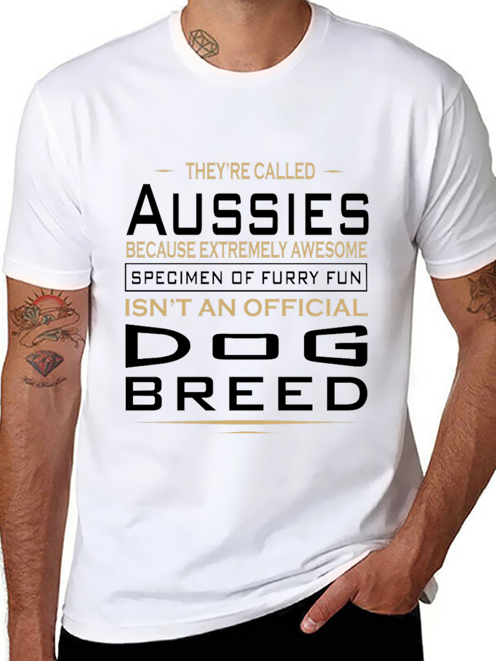 Aussies Dog Breed Graphic T-Shirt