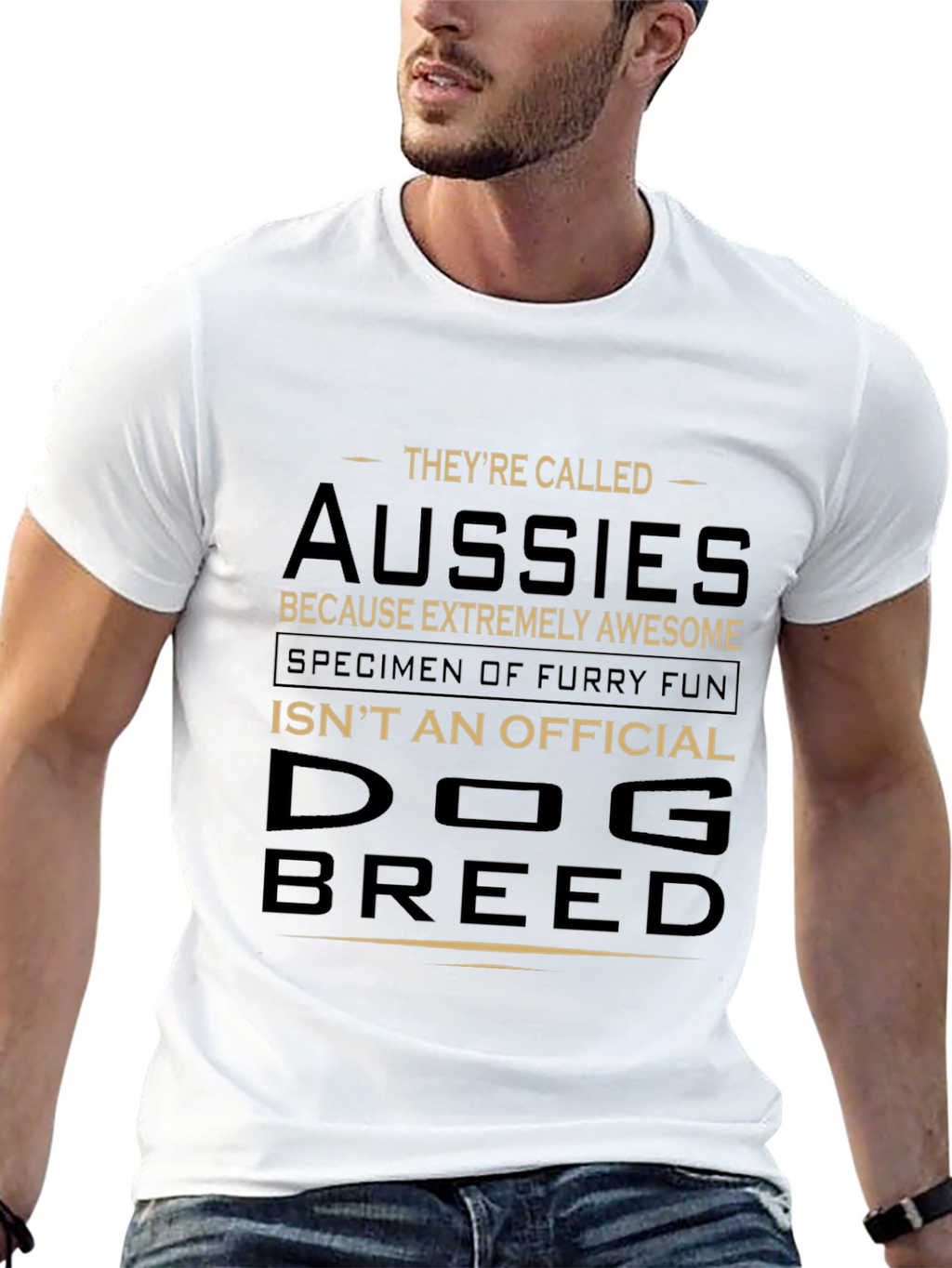 Aussies Dog Breed Graphic T-Shirt