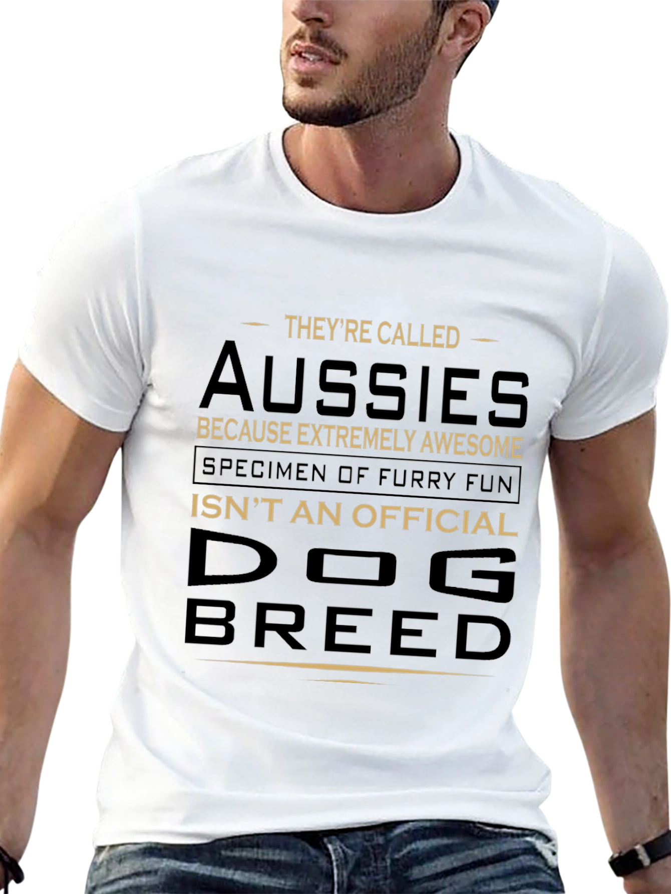 Aussies Dog Breed Graphic T-Shirt