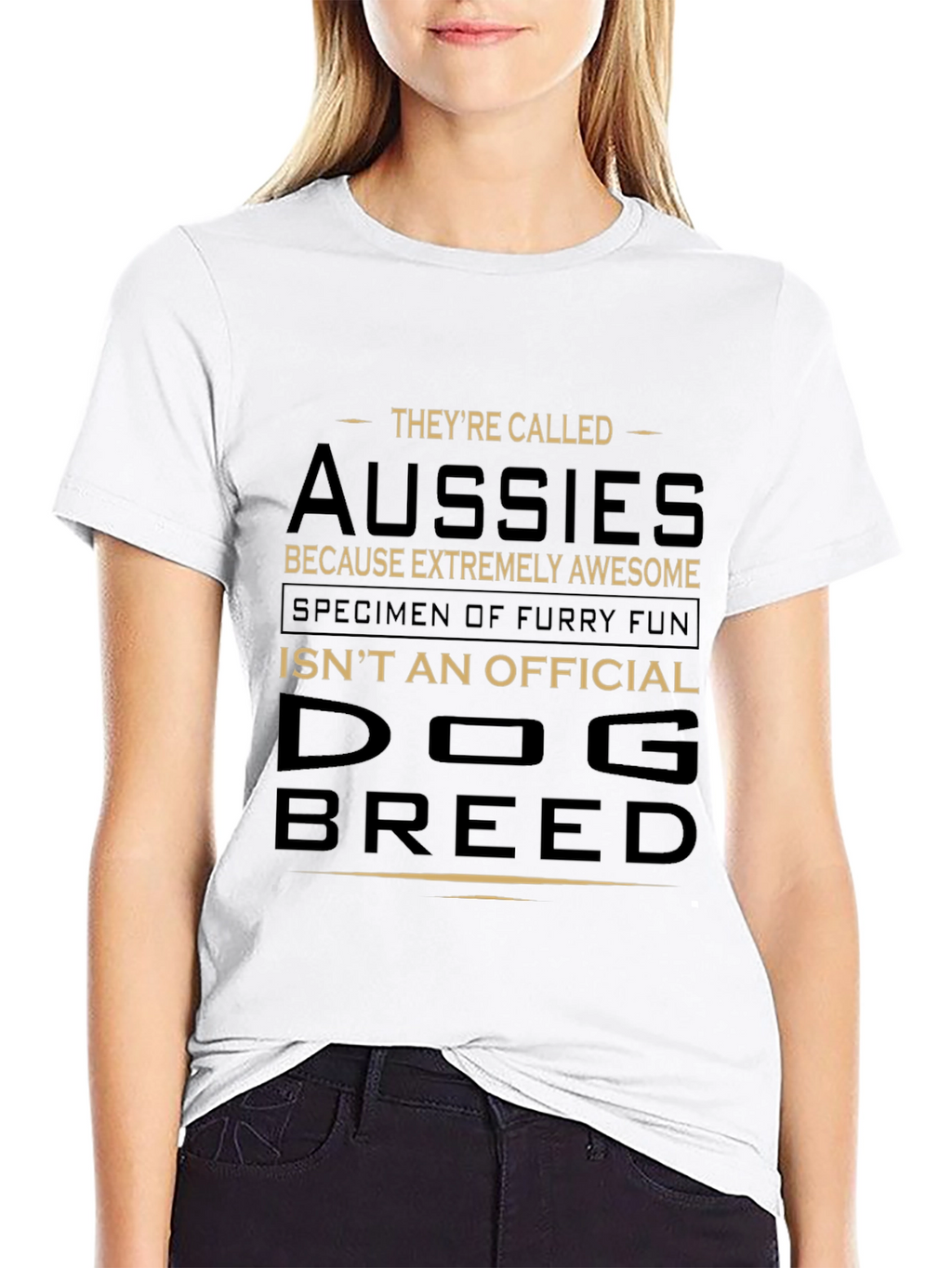 Aussies Dog Breed Graphic T-Shirt