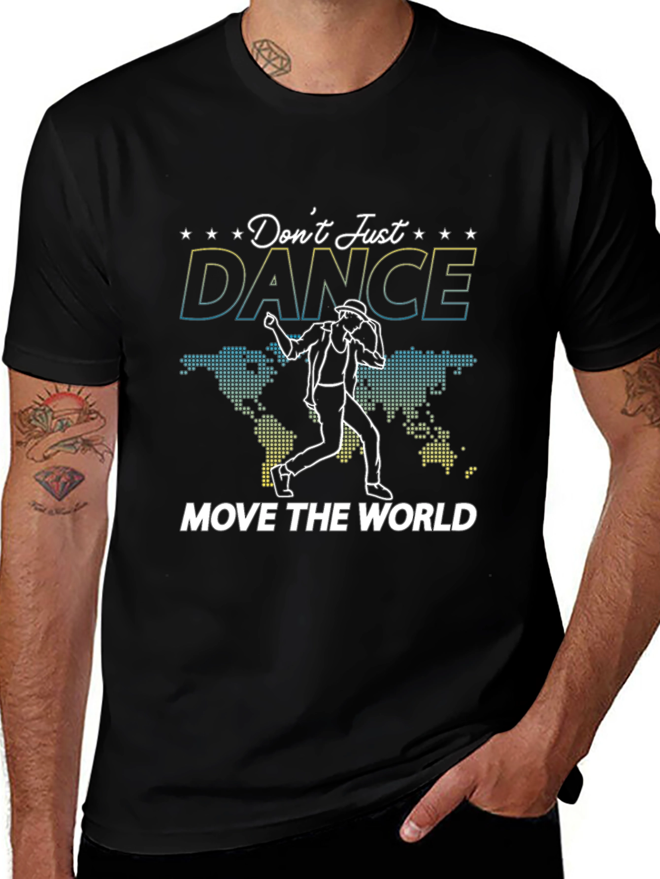 Dont Just Dance Black Graphic Tee