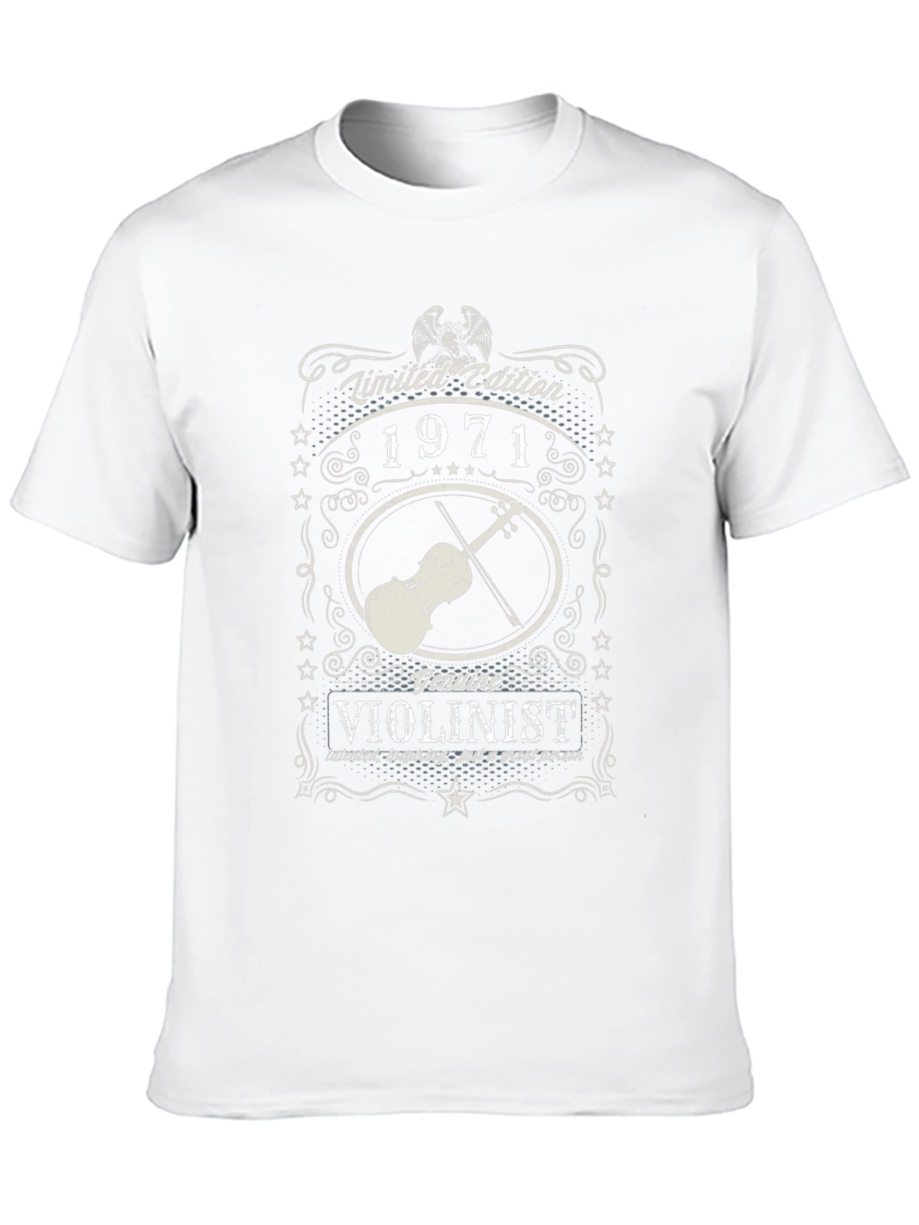Vintage 1971 Violinist Limited Edition Black T-Shirt