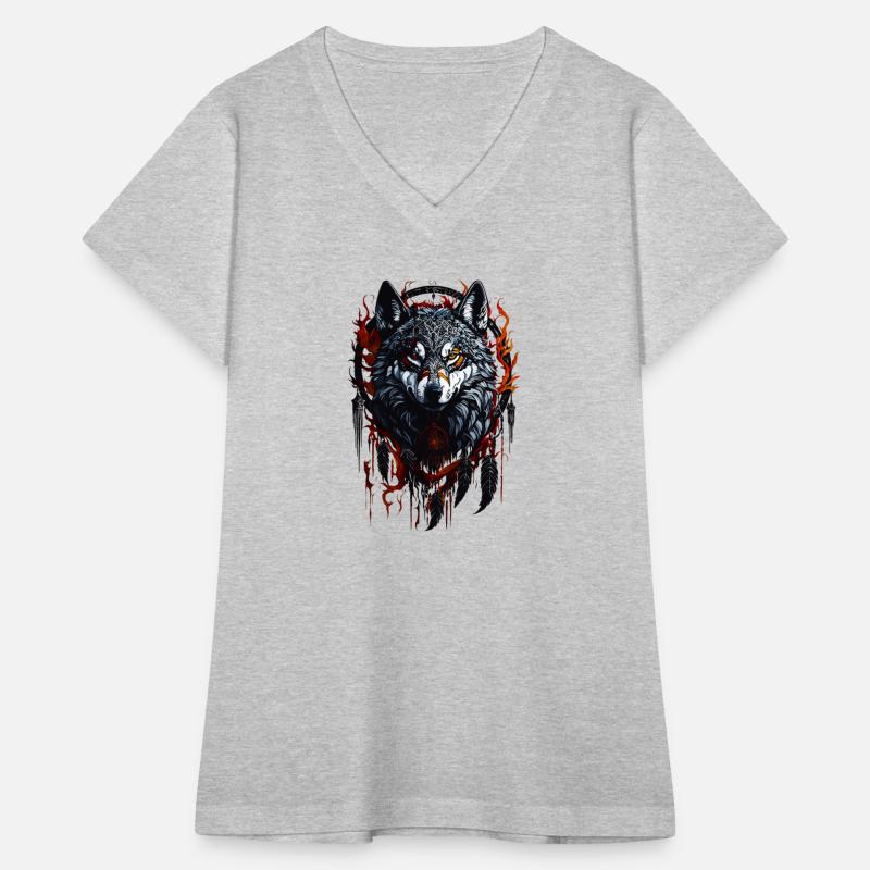 Mystical Wolf with Dreamcatcher