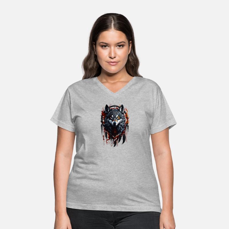 Mystical Wolf with Dreamcatcher