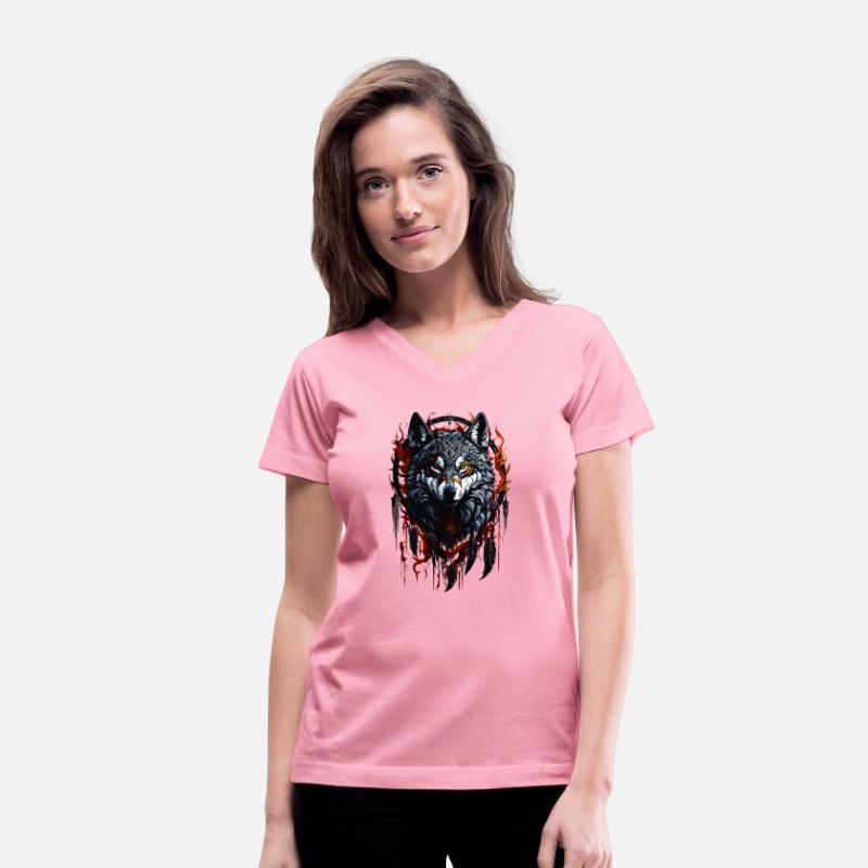 Mystical Wolf with Dreamcatcher