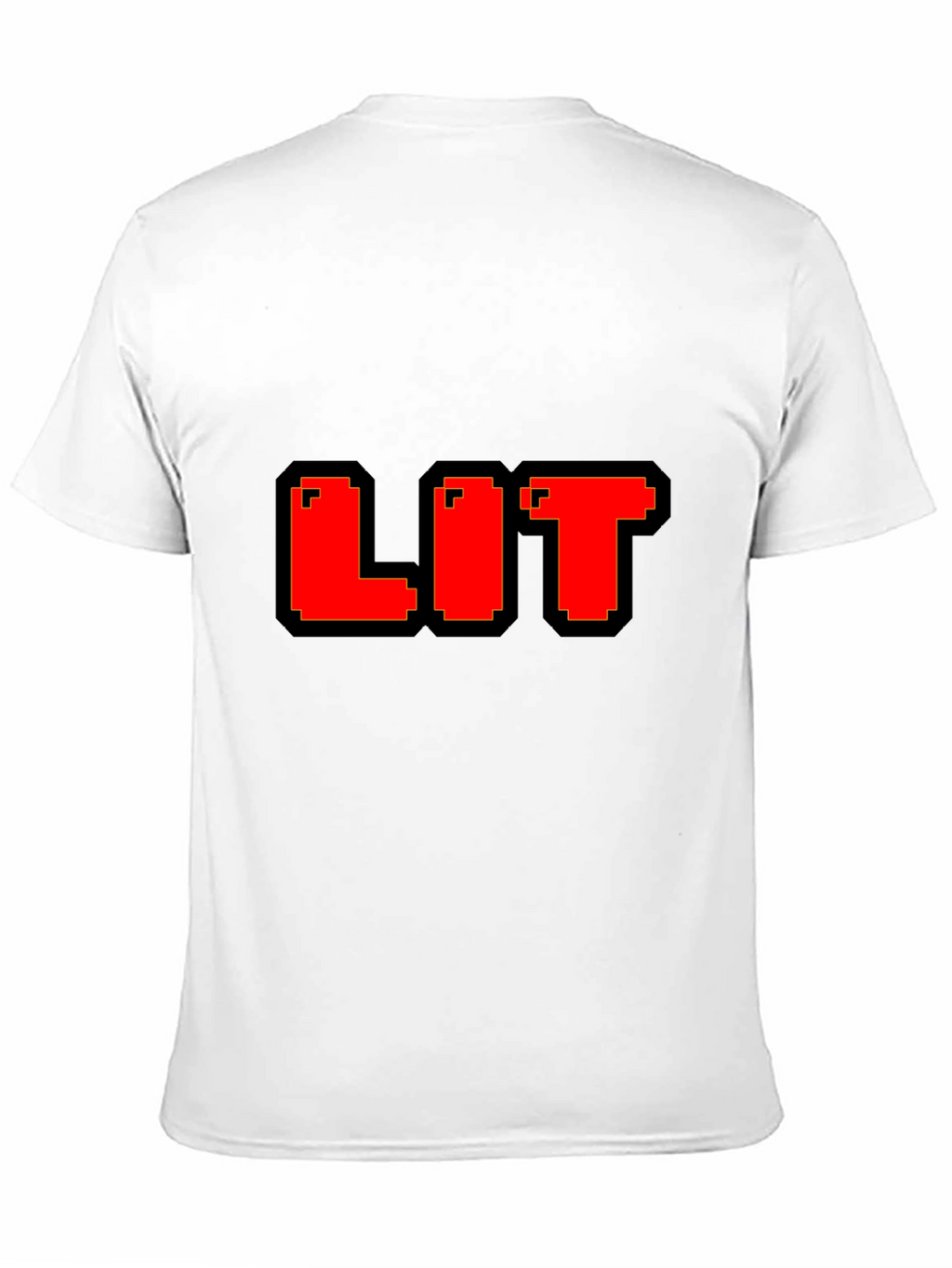 Pixel LIT T-Shirt - Black Cotton Blend