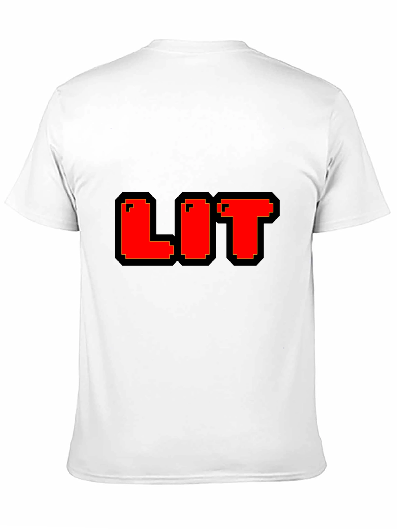 Pixel LIT T-Shirt - Black Cotton Blend