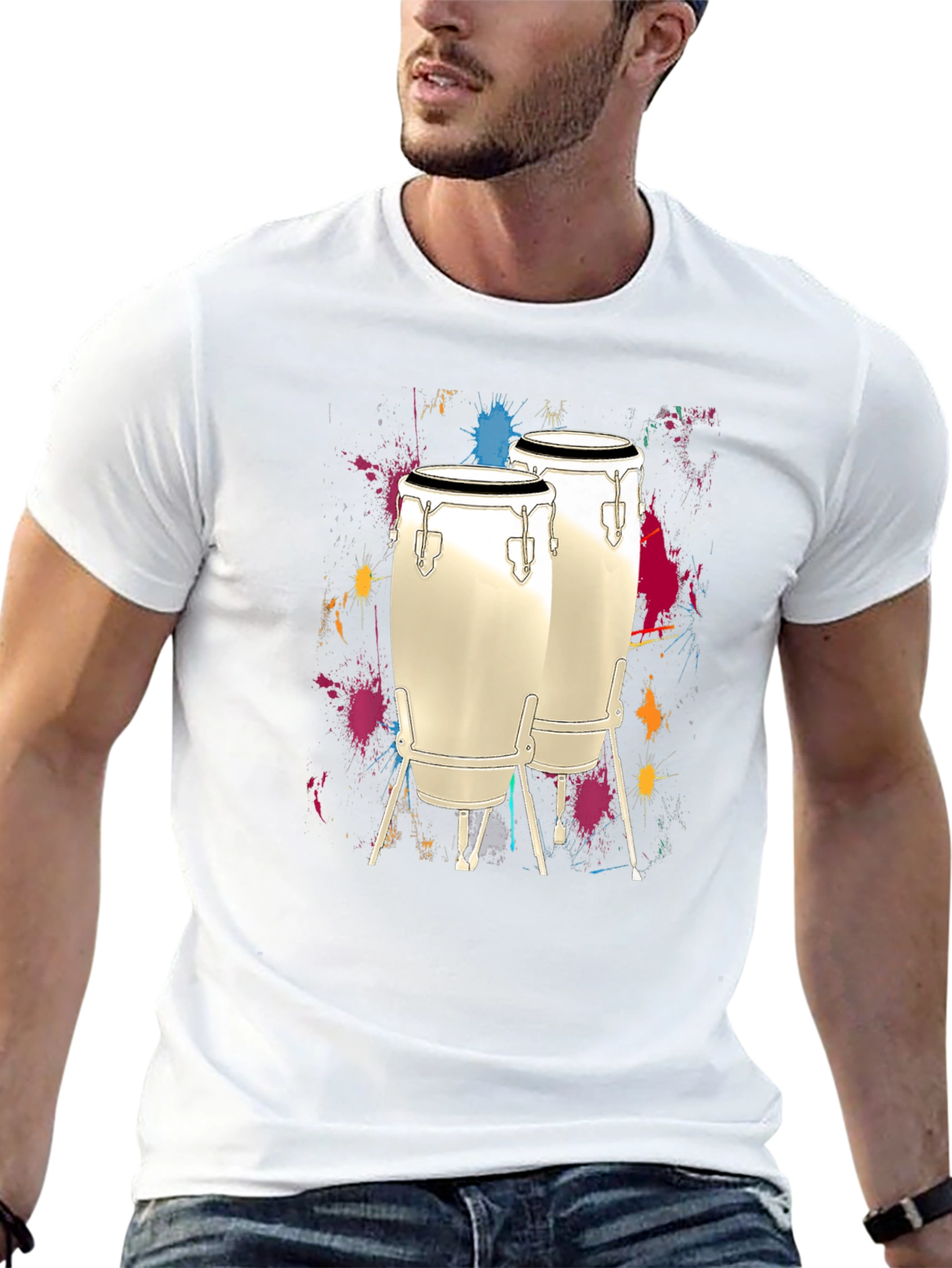 Conga Drum T-Shirt - Music Lover Tee