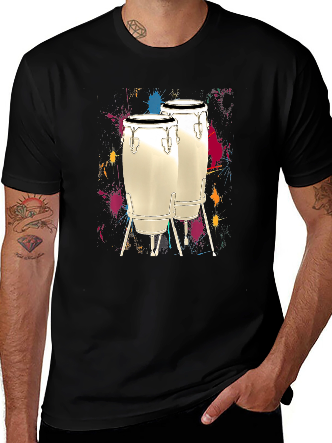 Conga Drum T-Shirt - Music Lover Tee