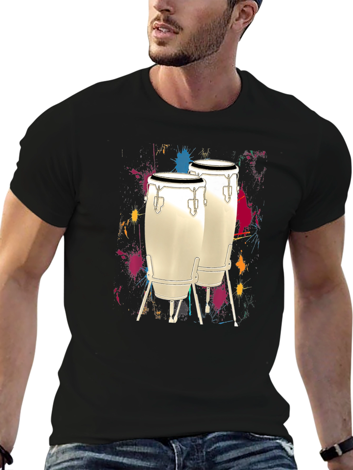 Conga Drum T-Shirt - Music Lover Tee