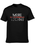 More Techno Black Graphic Tee
