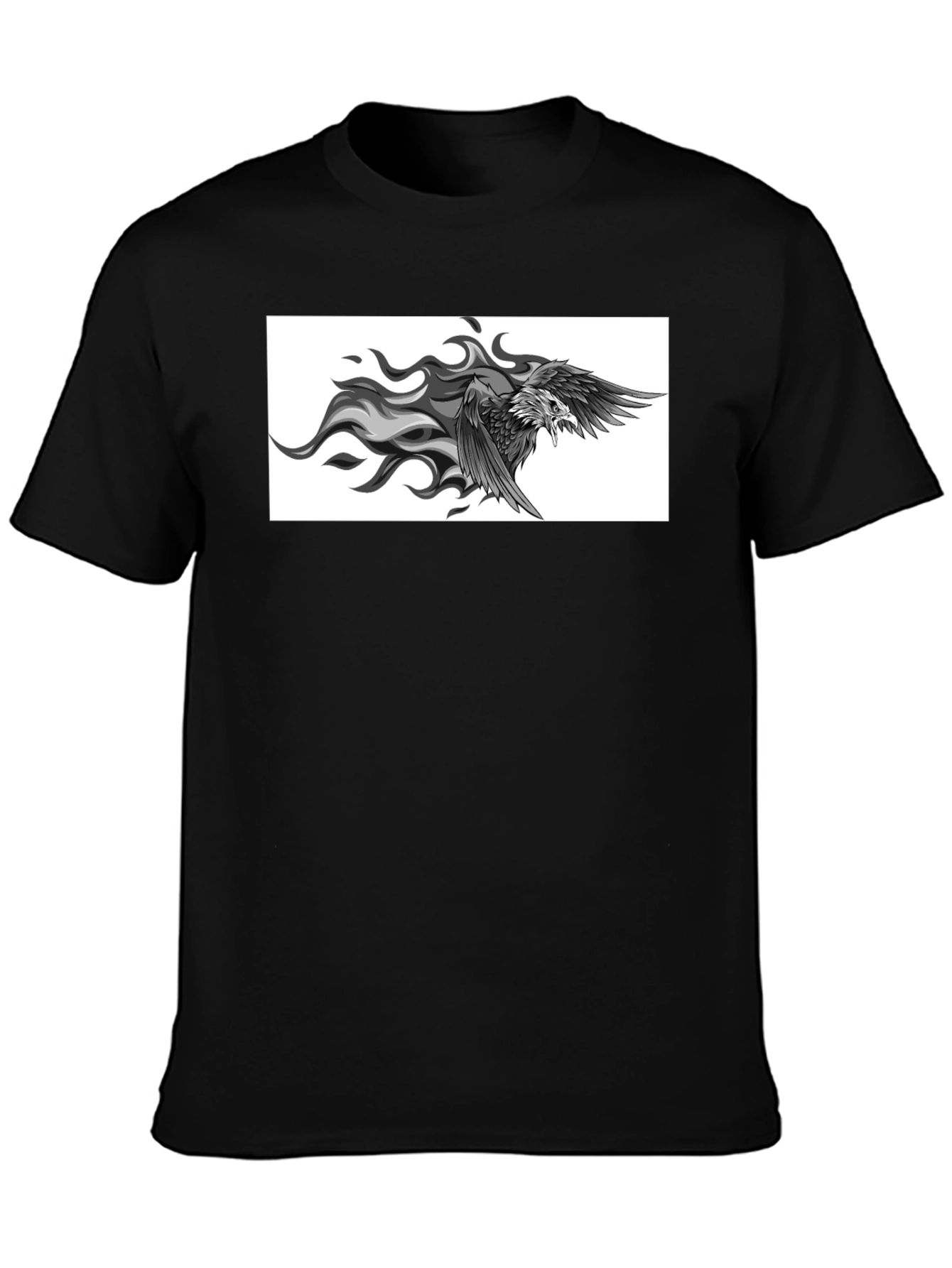 Black Eagle Graphic Tee - Mens Short Sleeve