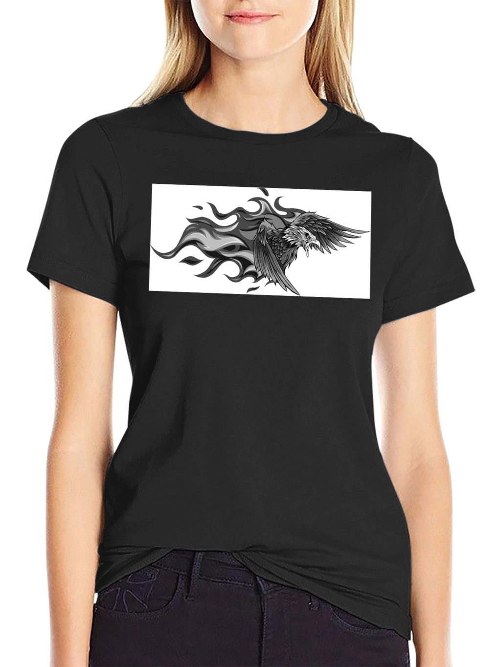 Black Eagle Graphic Tee - Mens Short Sleeve