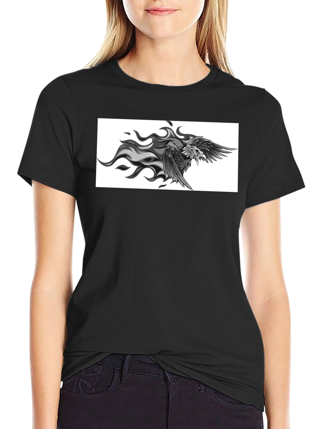 Black Eagle Graphic Tee - Mens Short Sleeve