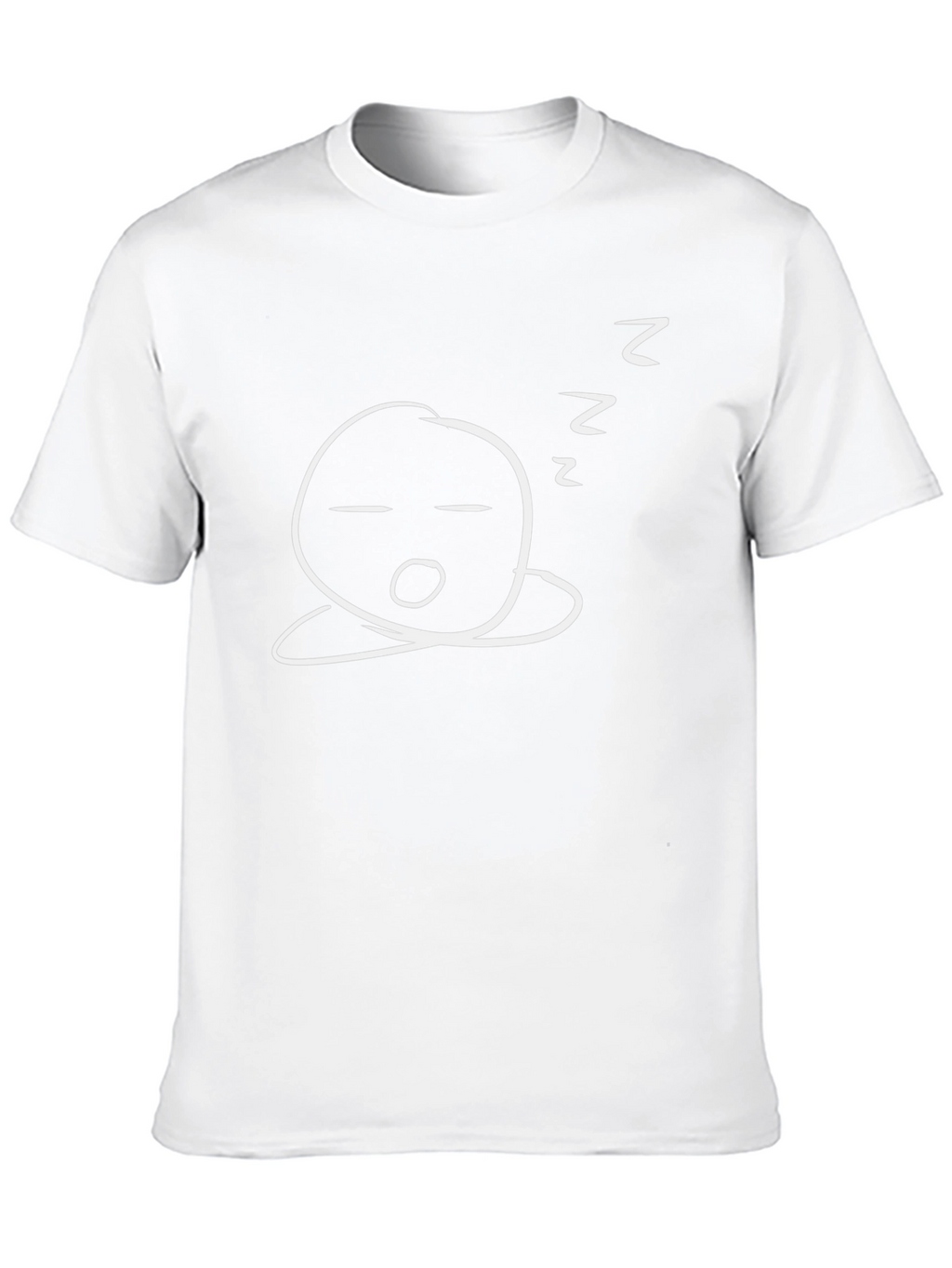 Sleepy Doodle Graphic Tee - Black Cotton Comfort