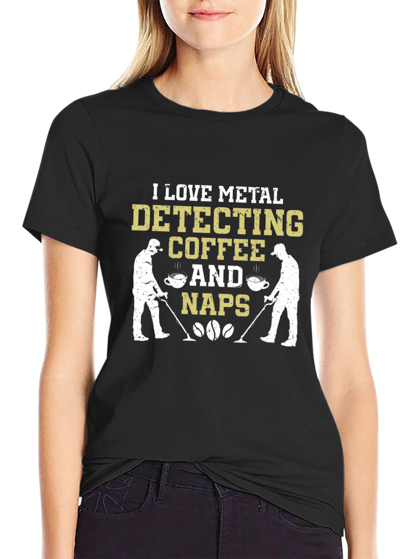 Metal Detecting Coffee & Naps Graphic Tee
