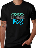 Crazy Climbing Boy T-Shirt - Adventure Tee