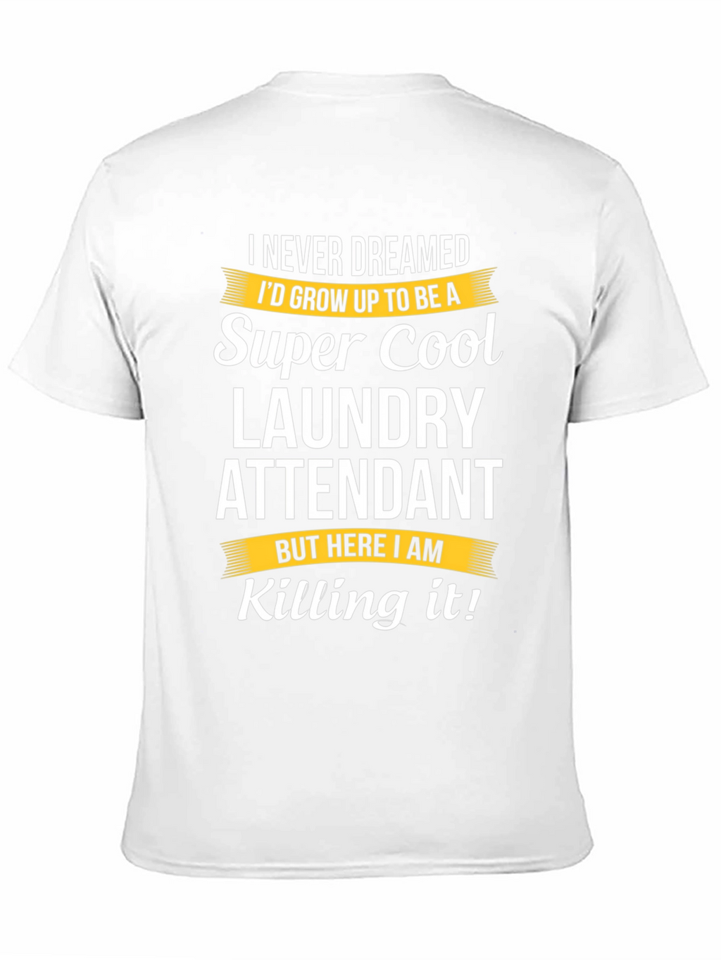 Super Cool Laundry Attendant Black T-Shirt