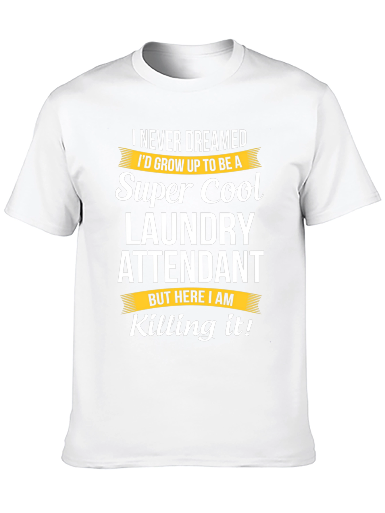 Super Cool Laundry Attendant Black T-Shirt