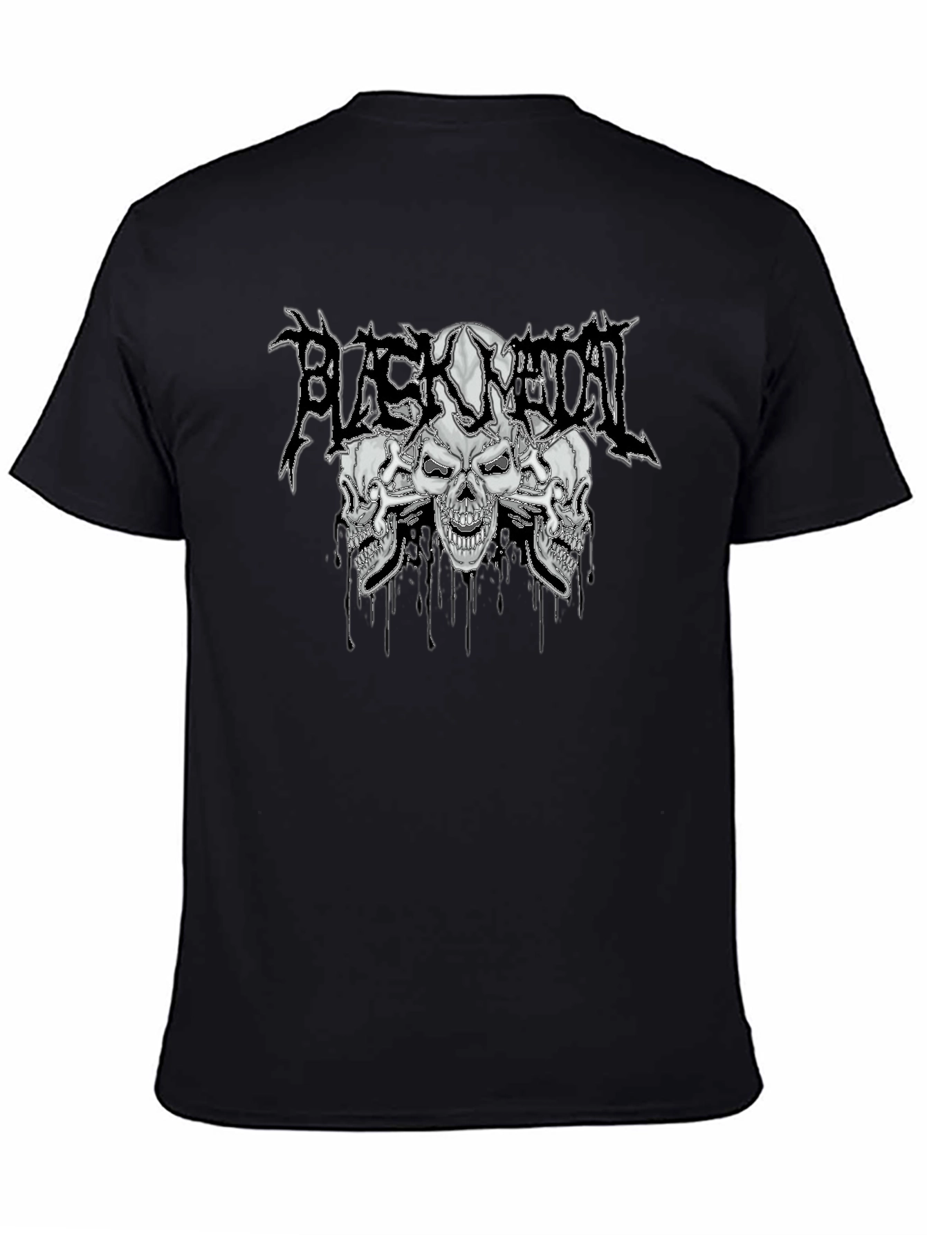 Black Metal Skull T-Shirt
