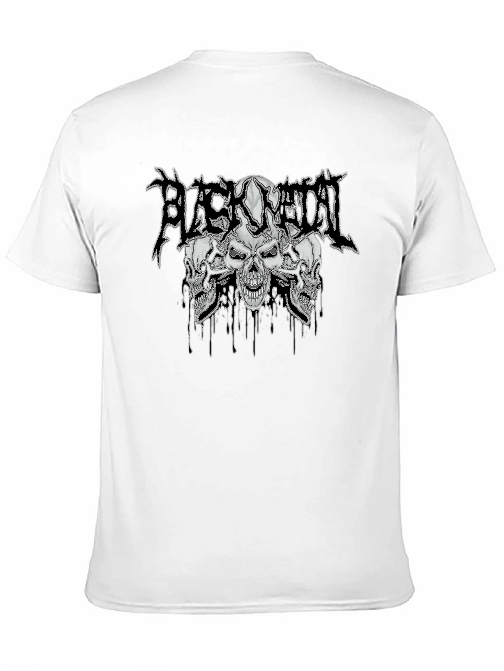 Black Metal Skull T-Shirt