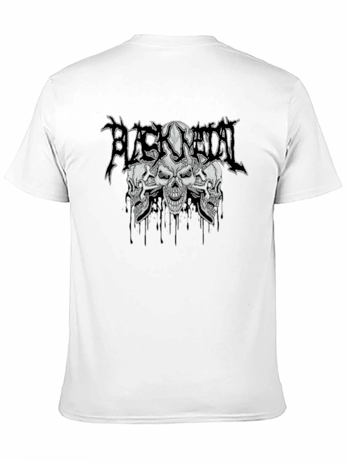 Black Metal Skull T-Shirt