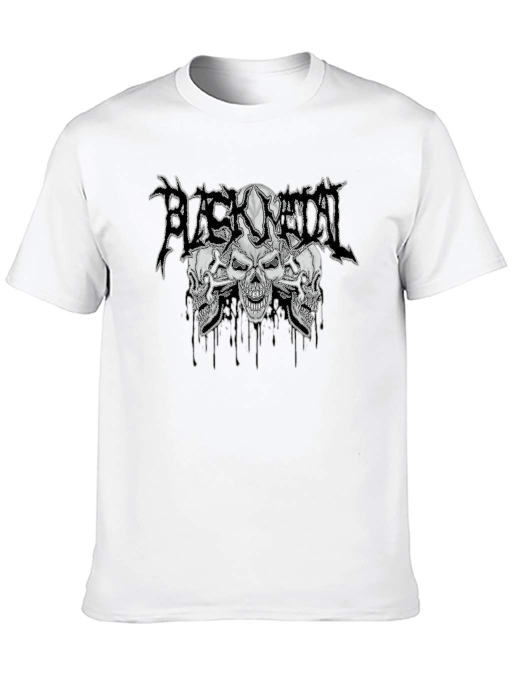 Black Metal Skull T-Shirt