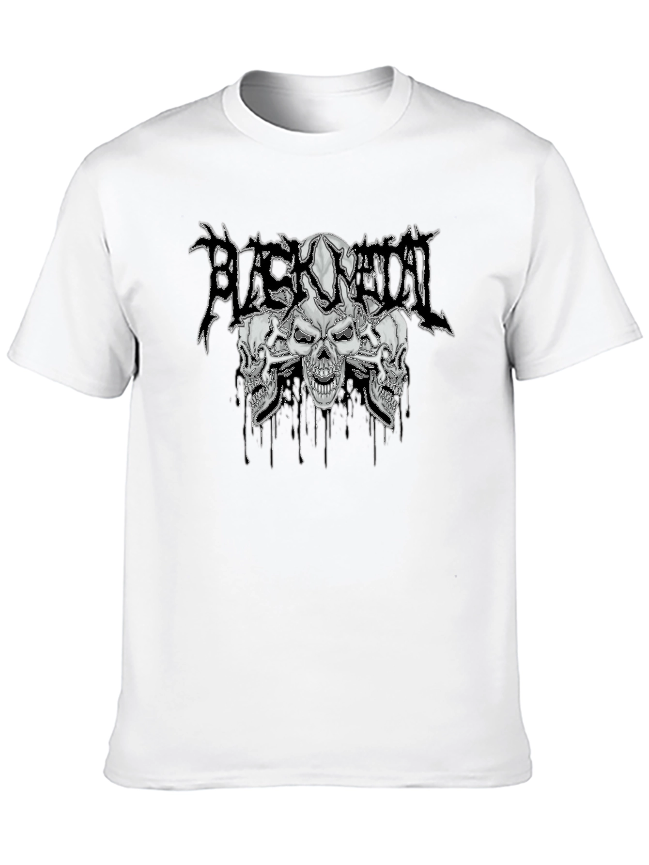 Black Metal Skull T-Shirt