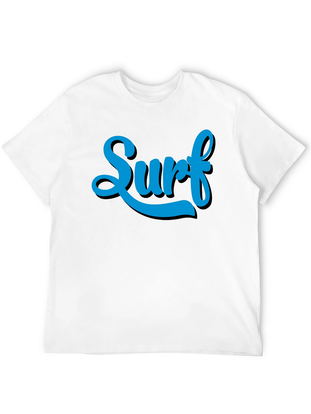 Surf Tee - Stylish Blue Graphic Print