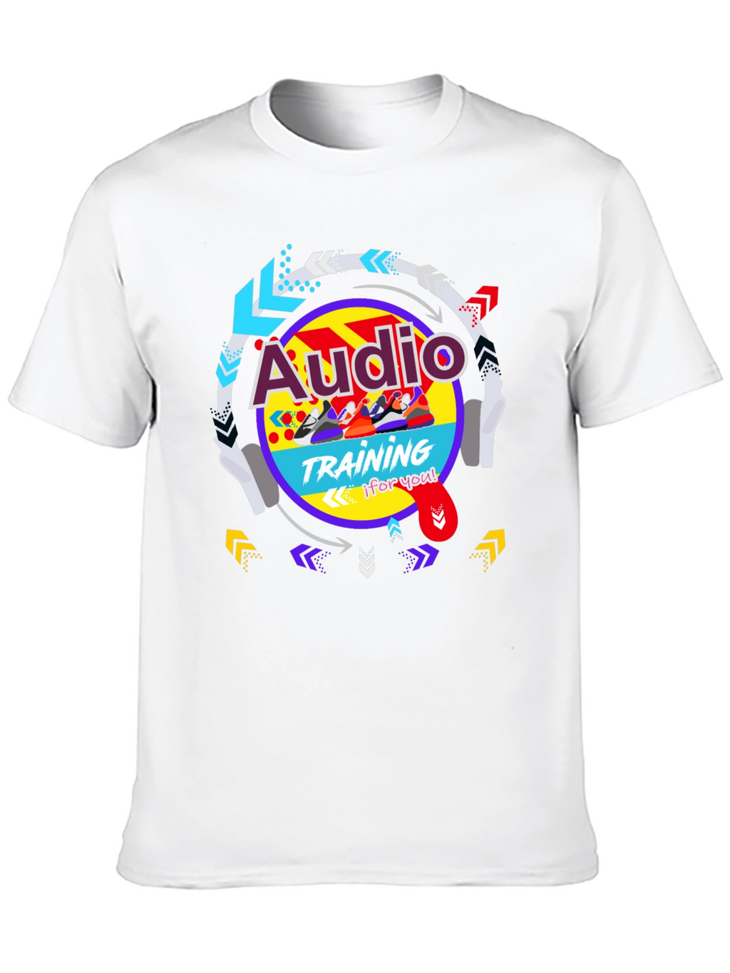 Audio Training Graphic Tee - Cool Retro Design