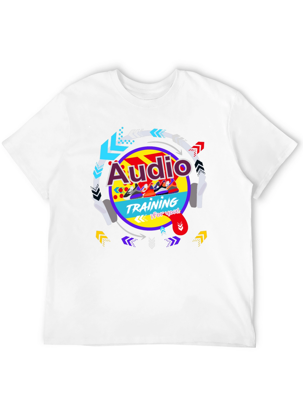 Audio Training Graphic Tee - Cool Retro Design