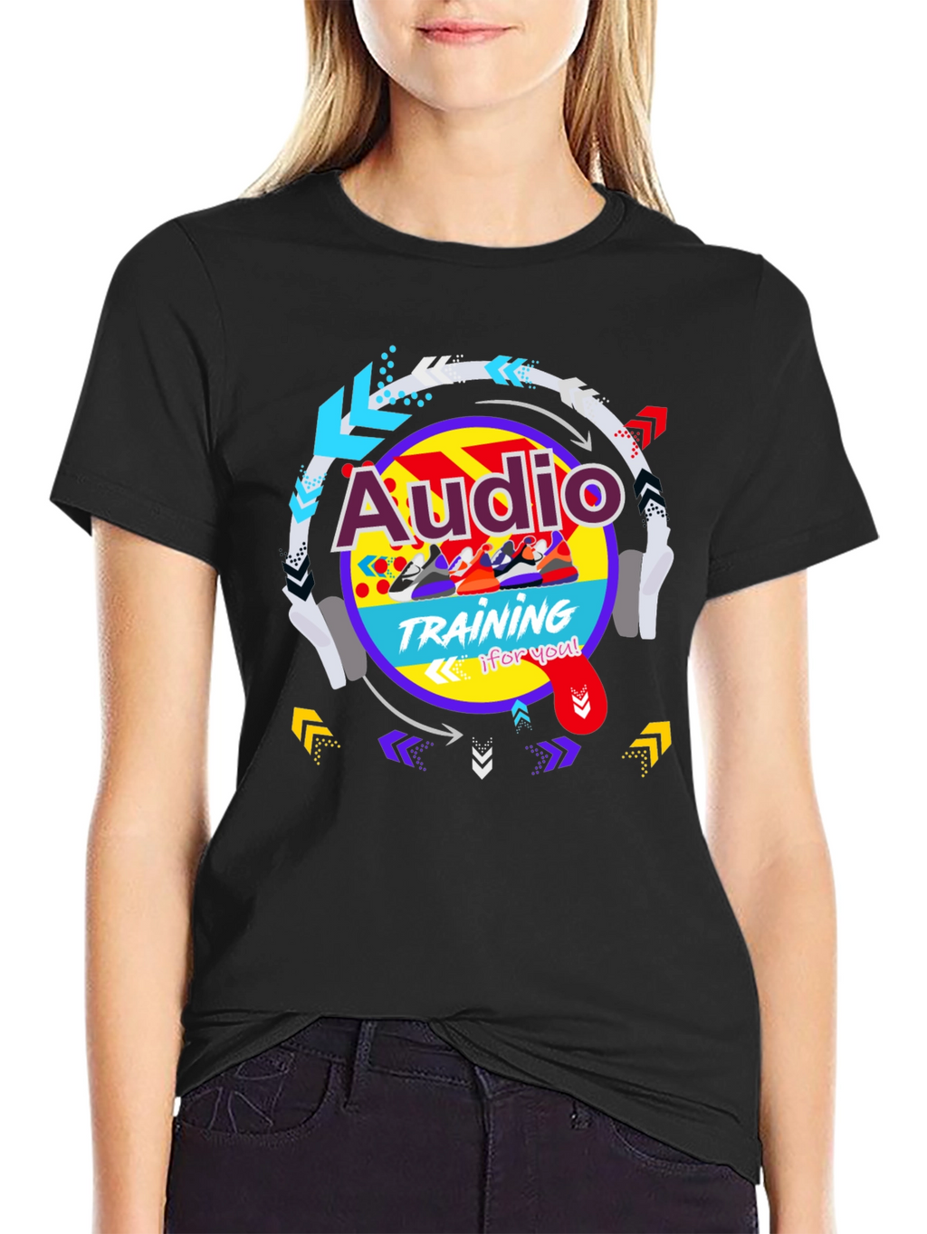 Audio Training Graphic Tee - Cool Retro Design