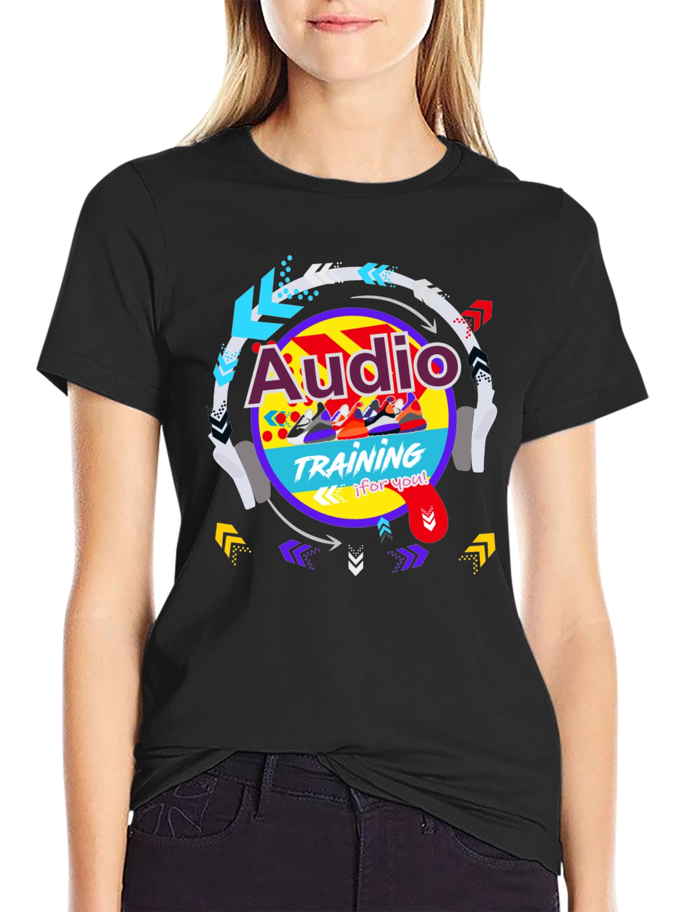 Audio Training Graphic Tee - Cool Retro Design