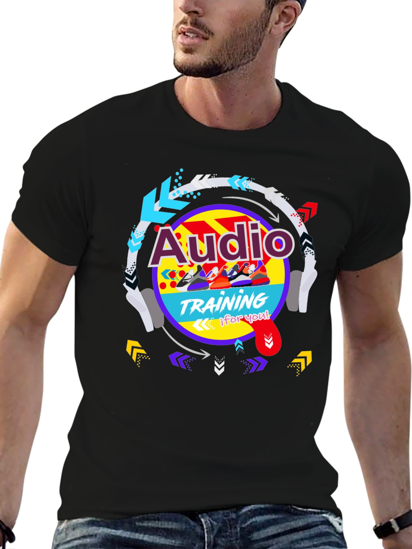 Audio Training Graphic Tee - Cool Retro Design