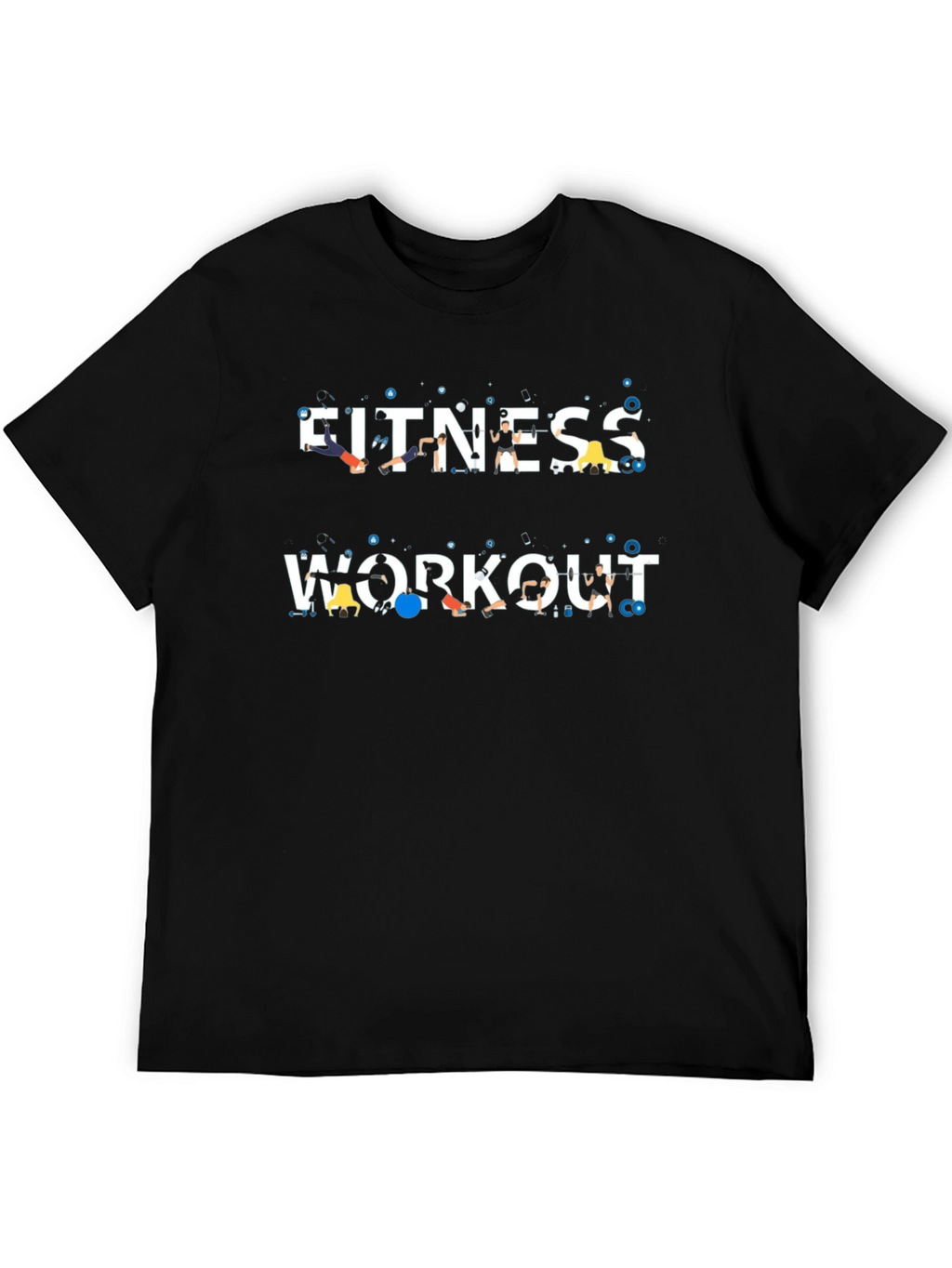 Fitness Workout Graphic Tee - Gym Motivation