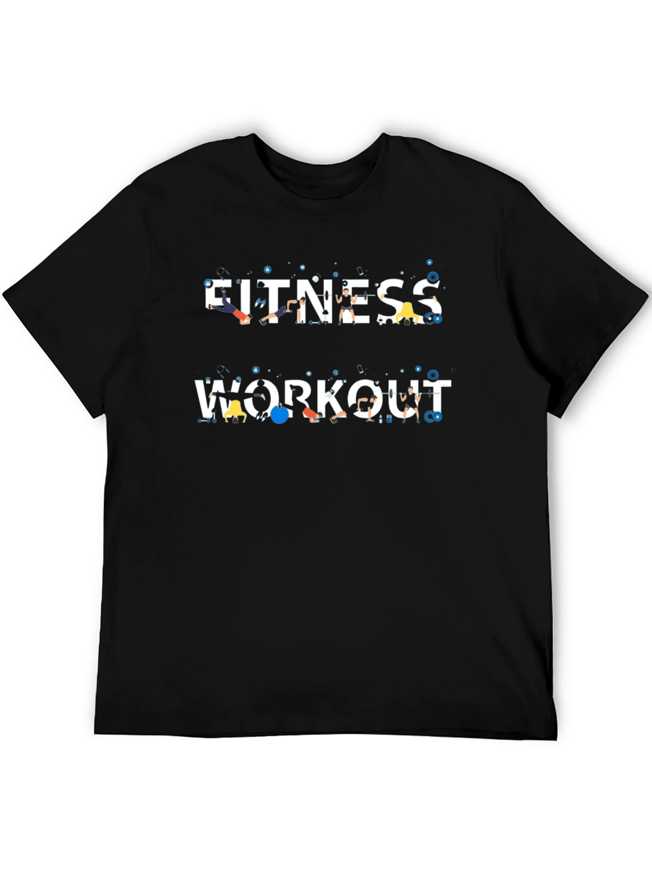 Fitness Workout Graphic Tee - Gym Motivation