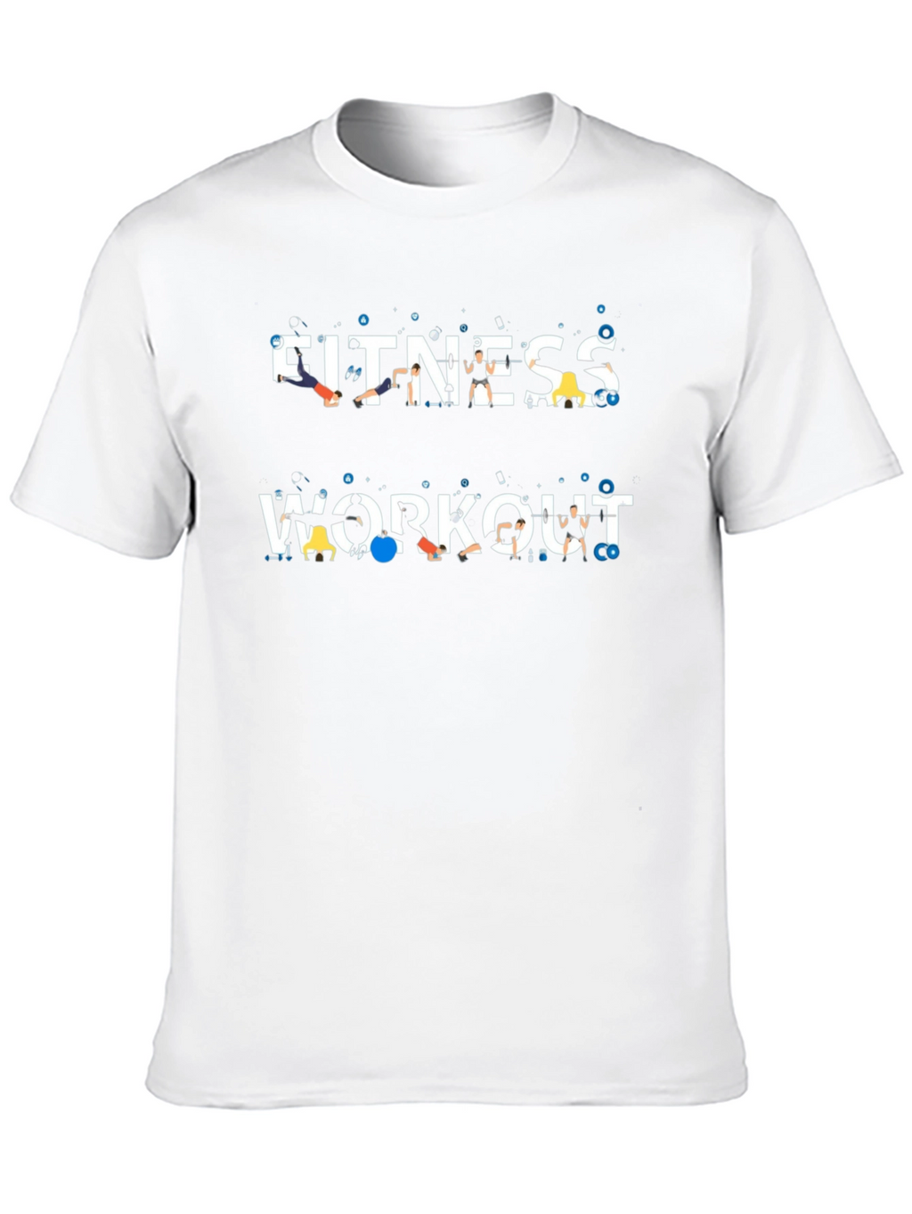 Fitness Workout Graphic Tee - Gym Motivation
