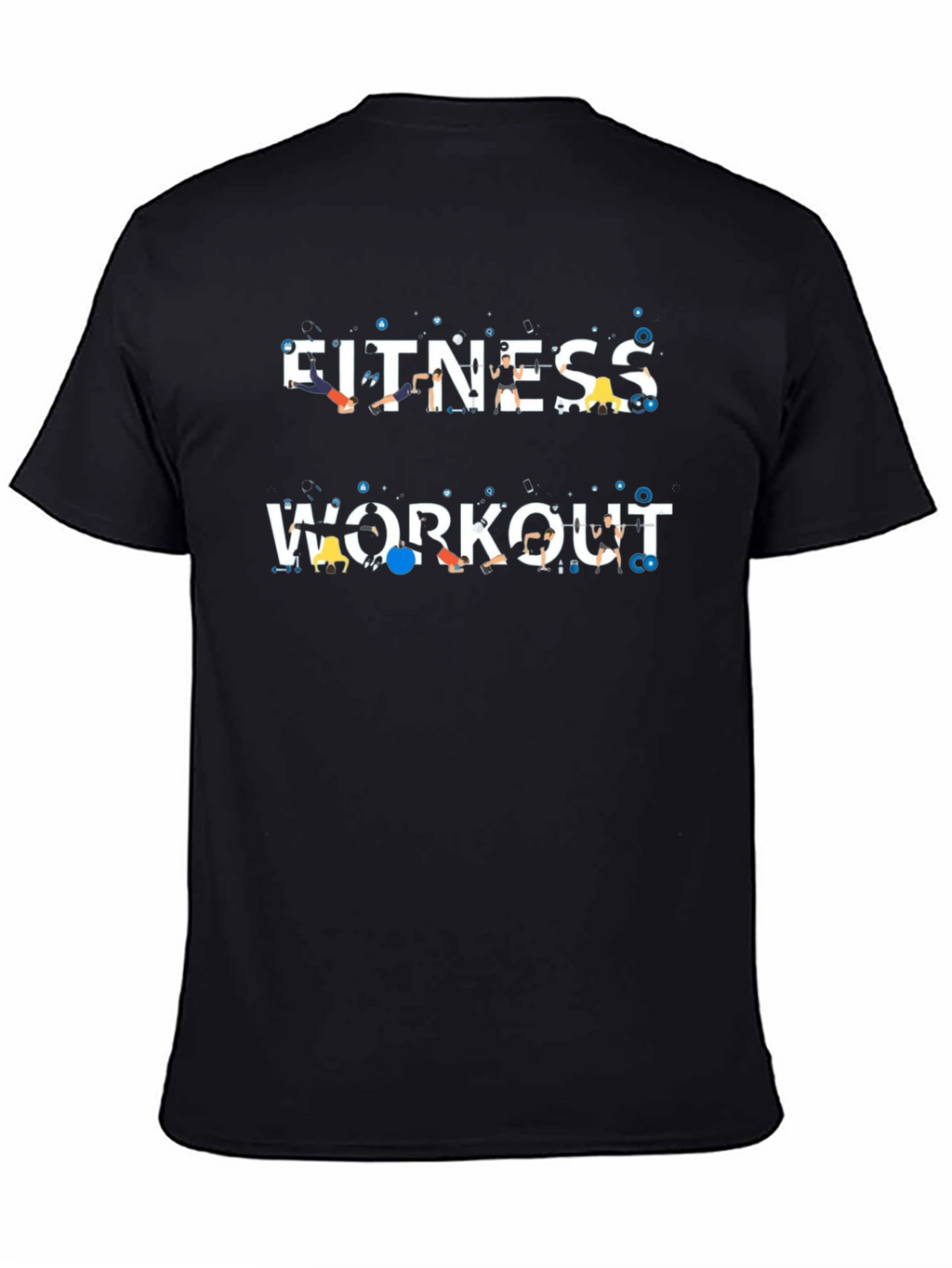 Fitness Workout Graphic Tee - Gym Motivation