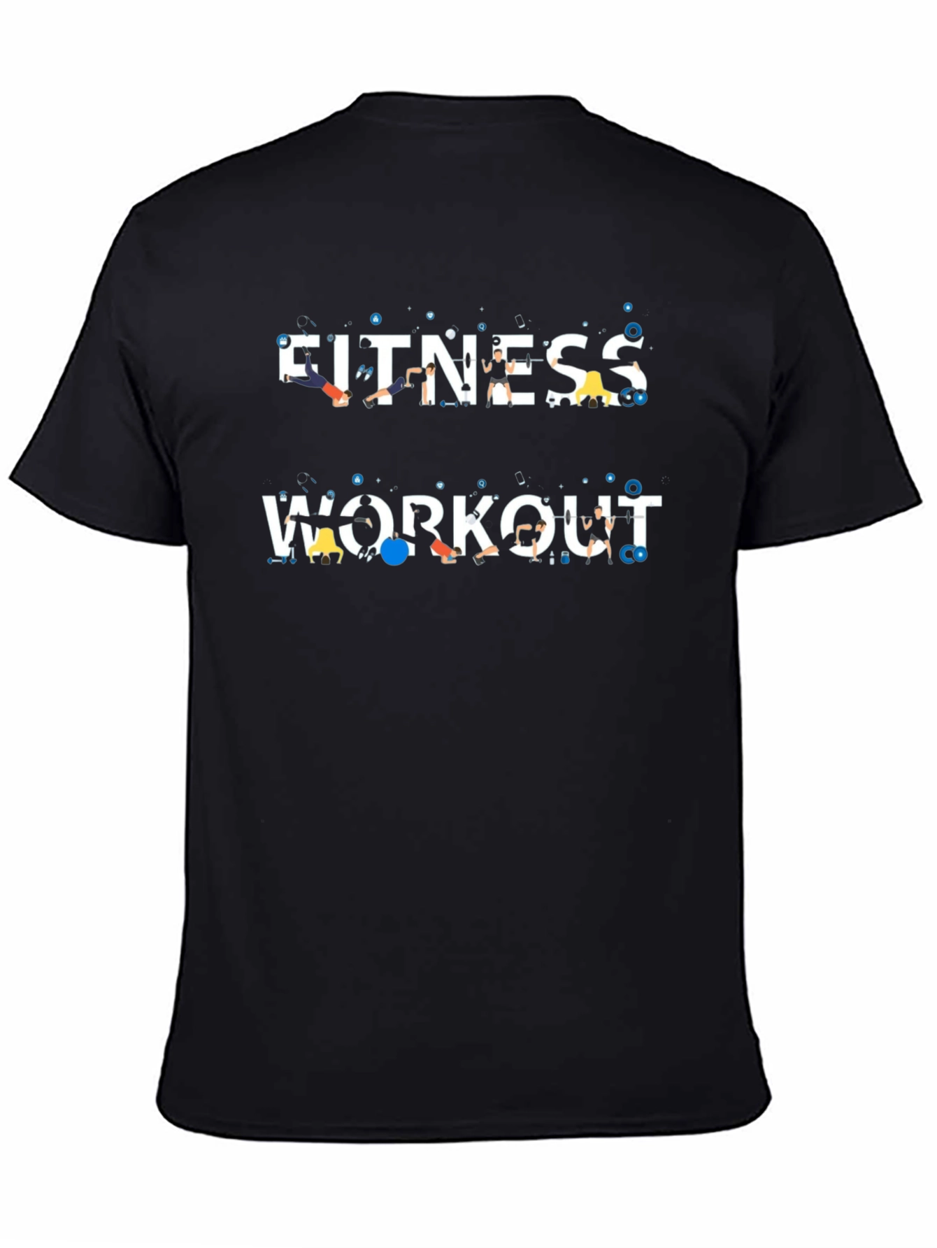 Fitness Workout Graphic Tee - Gym Motivation