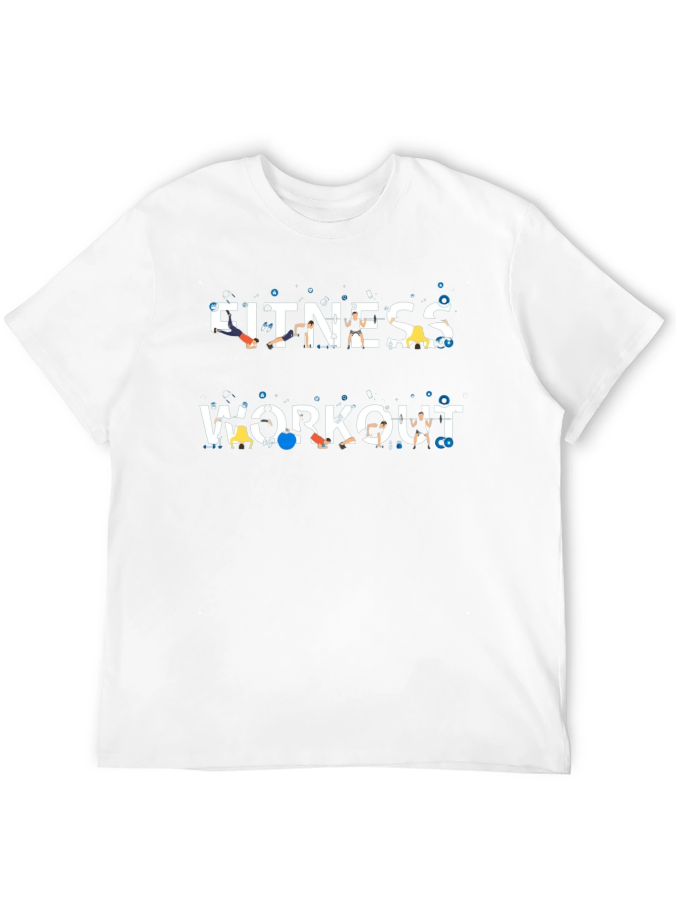 Fitness Workout Graphic Tee - Gym Motivation