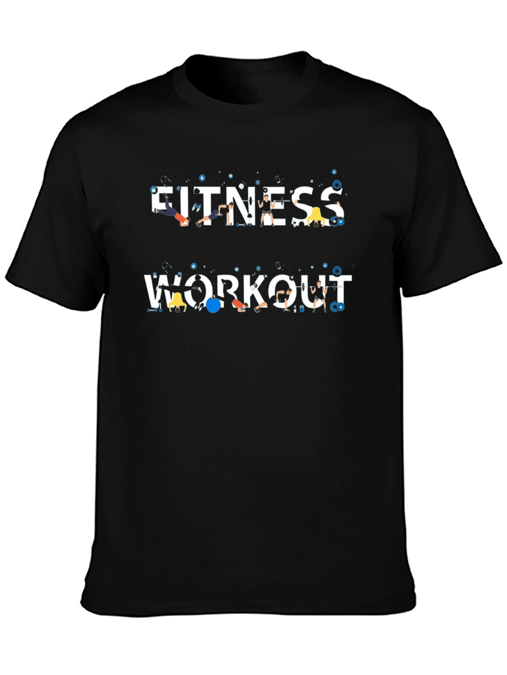 Fitness Workout Graphic Tee - Gym Motivation