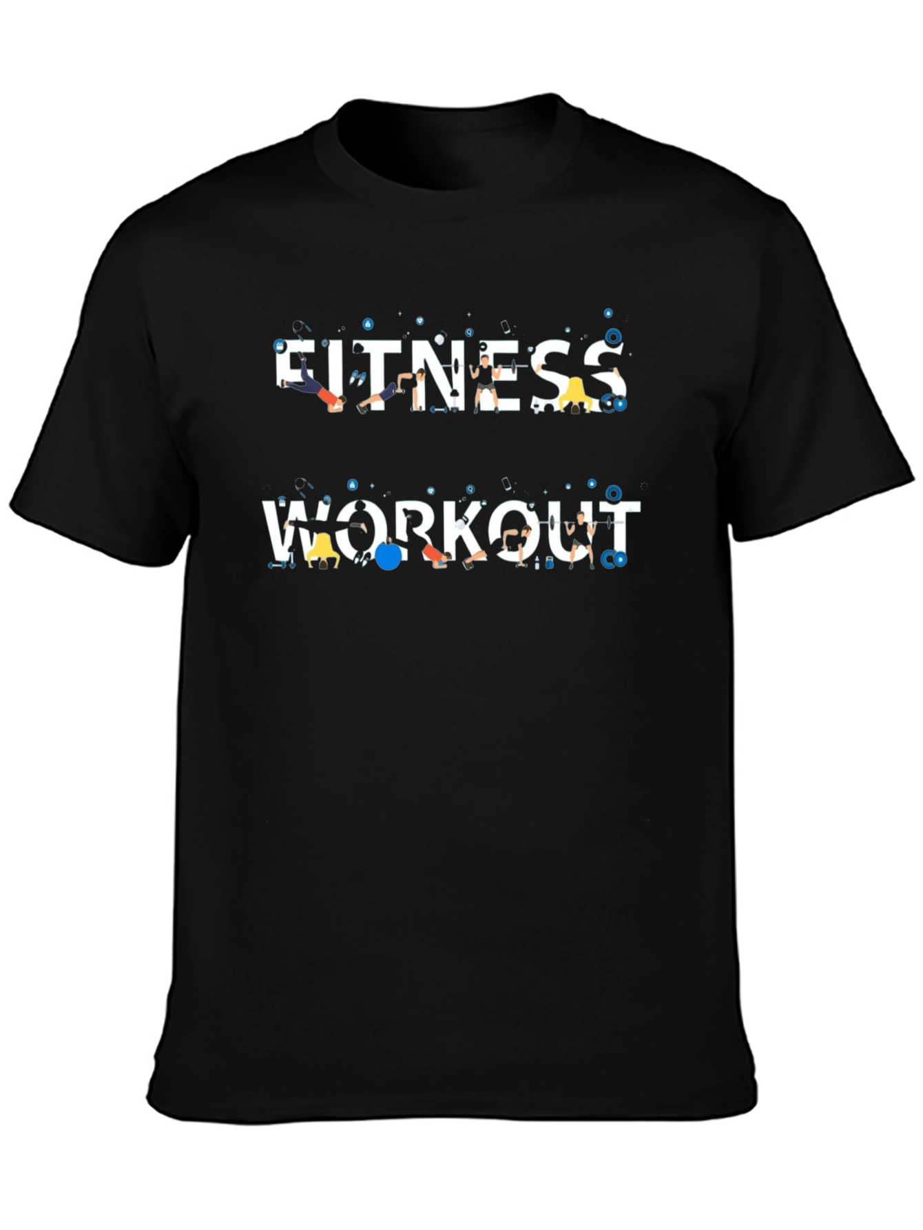 Fitness Workout Graphic Tee - Gym Motivation