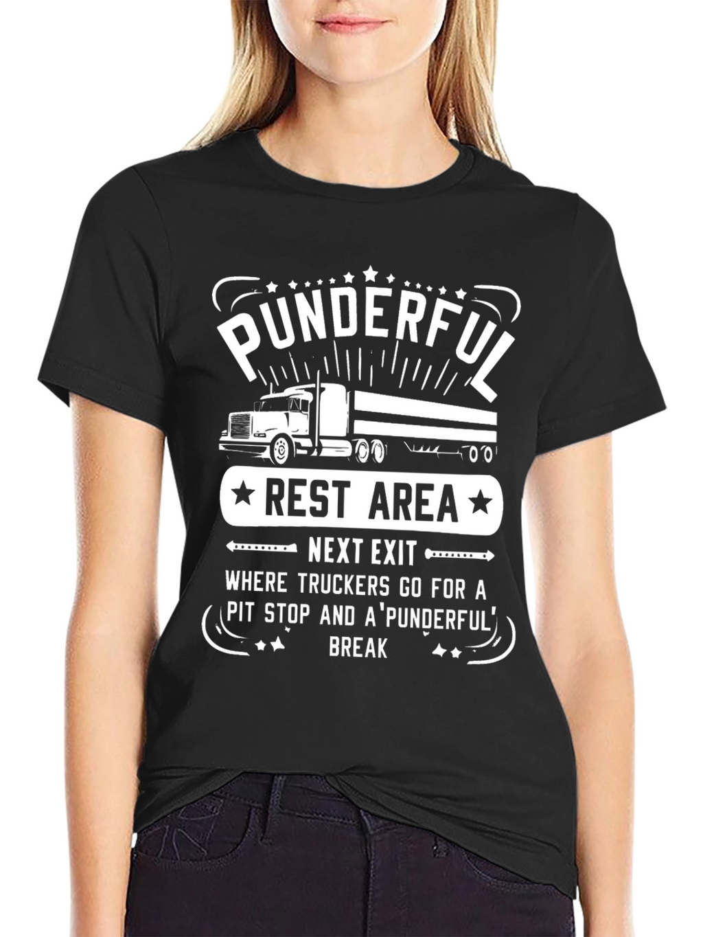 Punderful Trucker T-Shirt - Rest Area Humor Tee