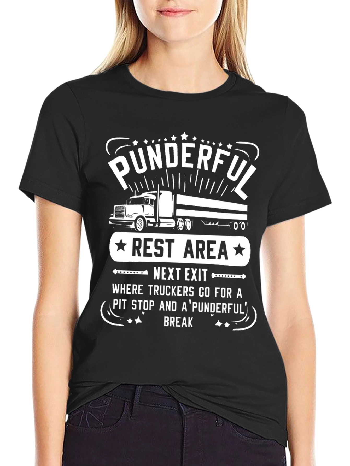 Punderful Trucker T-Shirt - Rest Area Humor Tee