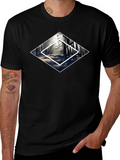 Mystic Forest Graphic Tee - Black Cotton