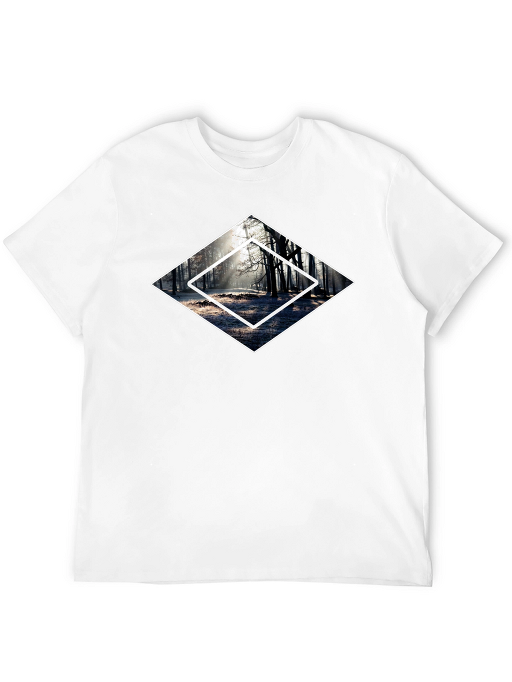 Mystic Forest Graphic Tee - Black Cotton