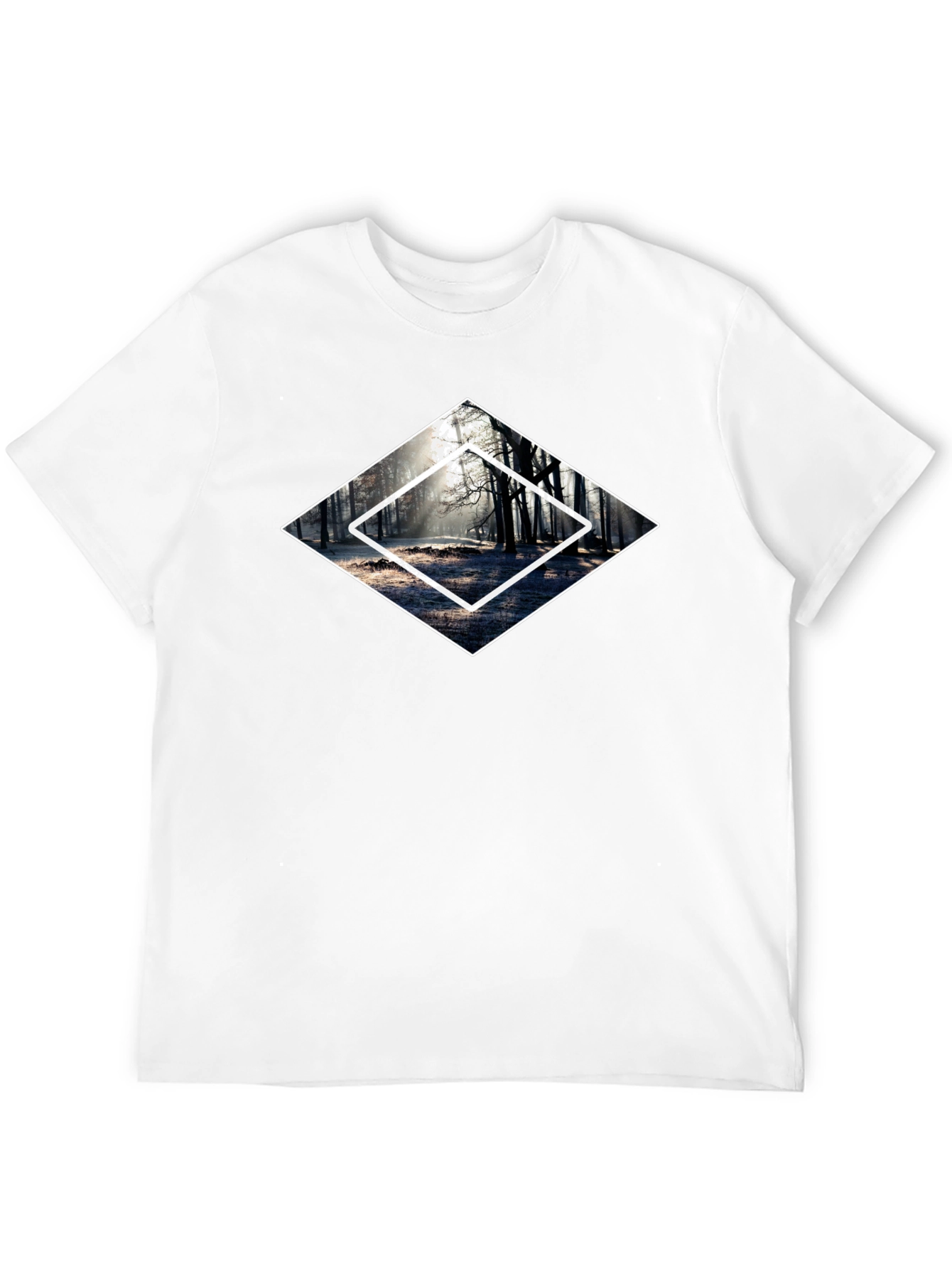 Mystic Forest Graphic Tee - Black Cotton