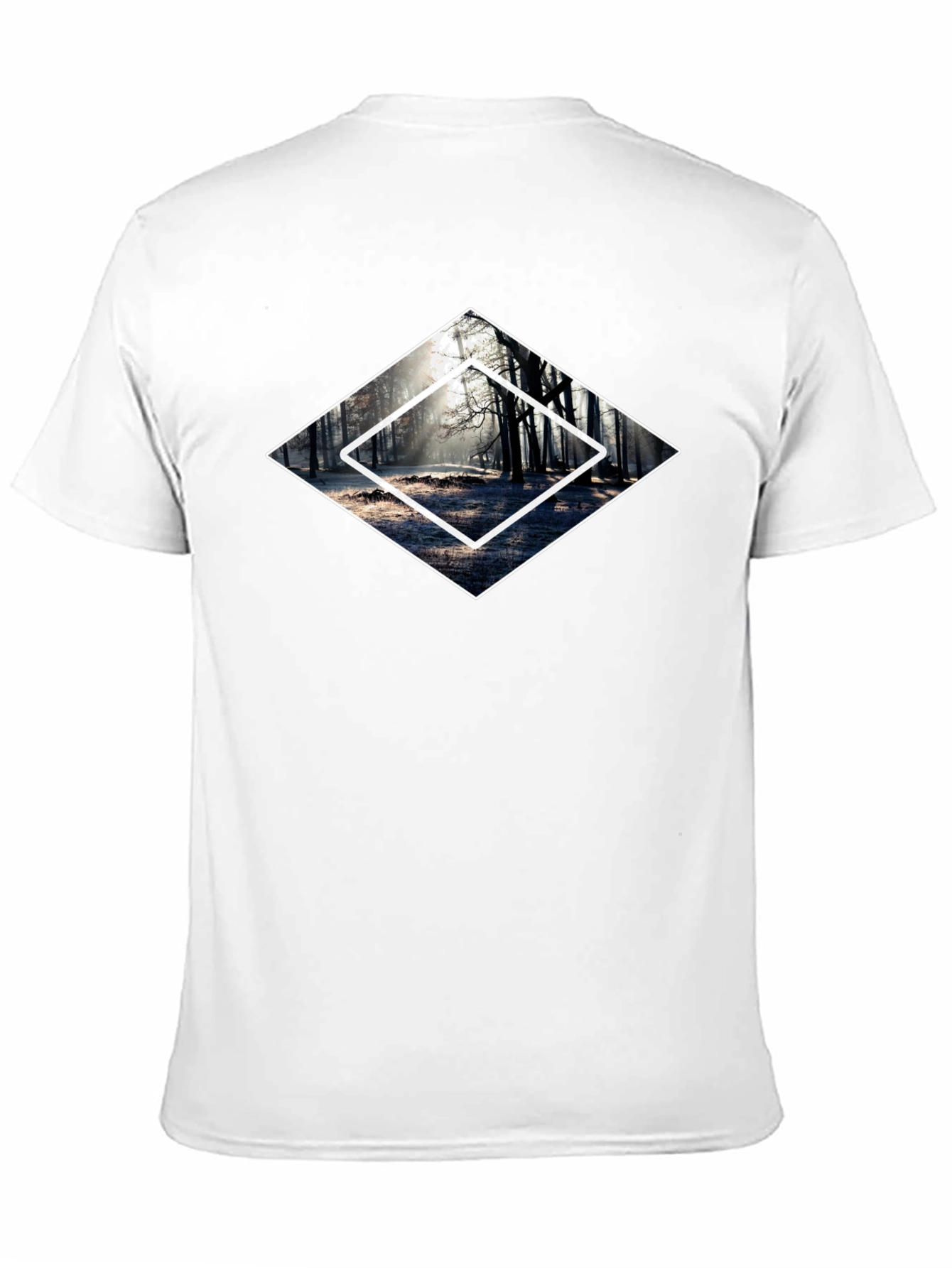 Mystic Forest Graphic Tee - Black Cotton