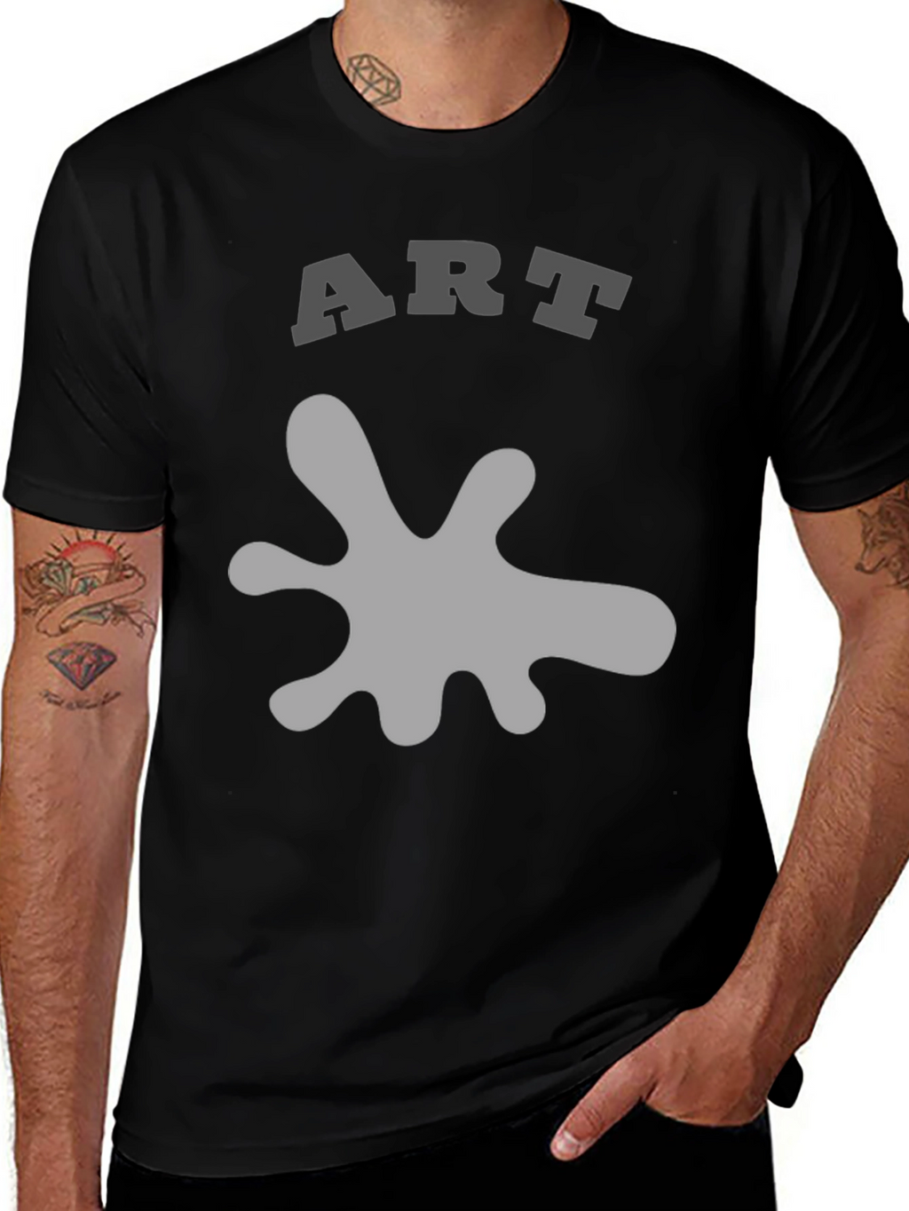 Abstract Art Graphic Print Tee