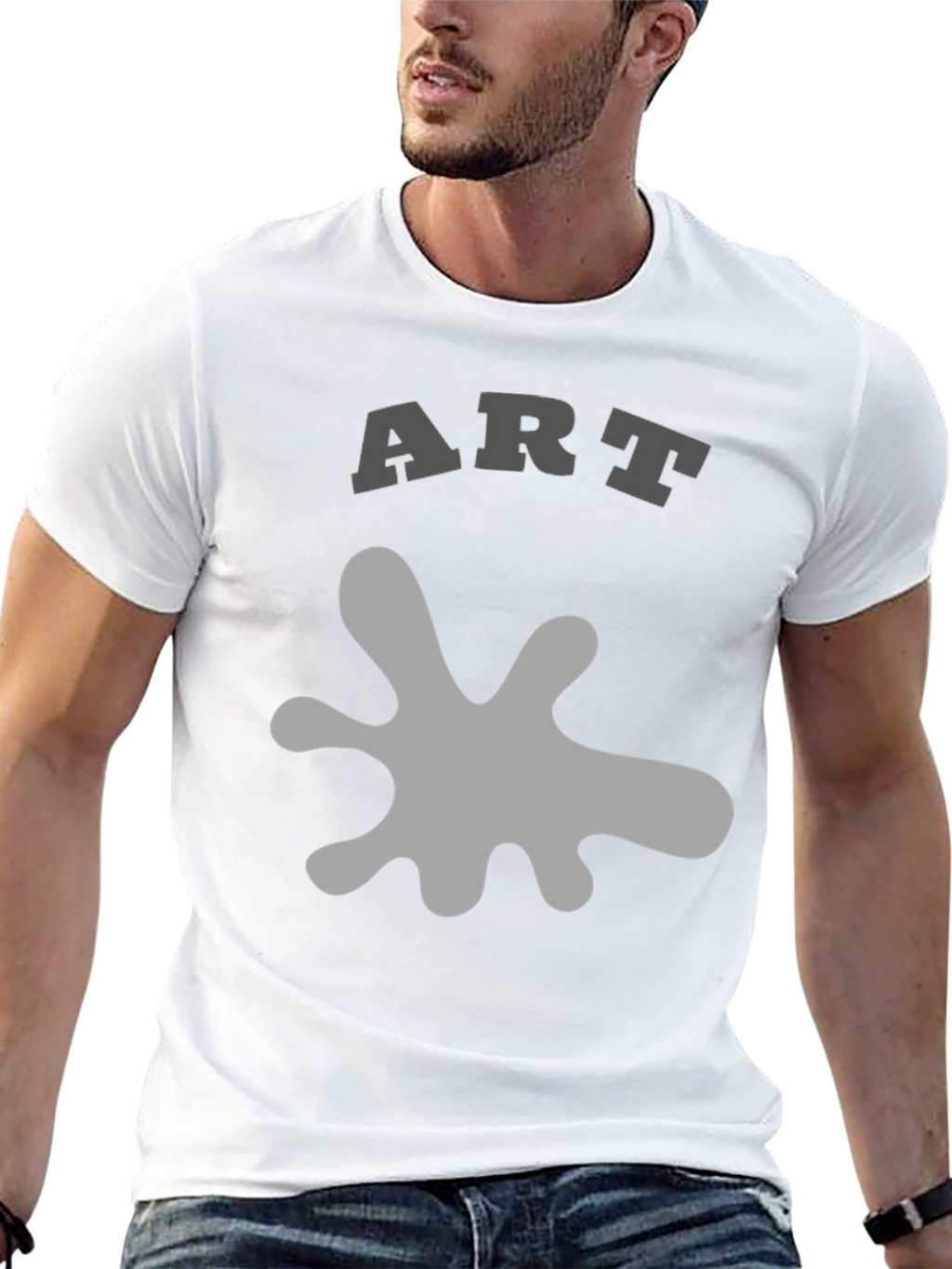 Abstract Art Graphic Print Tee